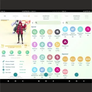 🔥 Pokemon Go Account - LV 70 - 1772X SHINY - 617 LEGENDARY - 135X HUNDO - 58 SHINY LEGENDS, 100 SHUNDO