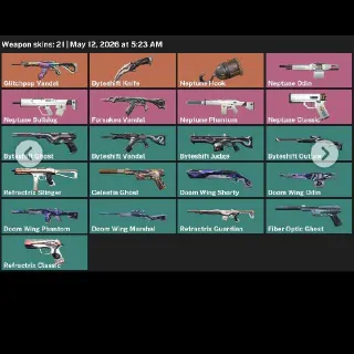 AP | 🔥Neptune Bundle + Glitchpop Vandal + Byteshift Knife | 💎 19 skins + 2 knifes | 🔓 full access |