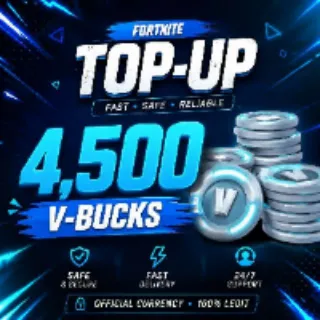 4500 Vbucks Direct Topup - V-Bucks