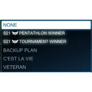 Rocket league Pentathlon Tournament WINNER account