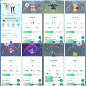🔥 Pokemon Go Account - 70 LEVEL ACCOUNT ⚜ 73 Legendary 🐉 113 SHINIES✨
