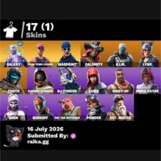🔥 Fortnite OG Account - 17 skins | OG STW | Galaxy | Calamity | A.I.M. | Lynx