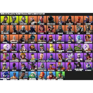 Fortnite Account - 67 Skins | The Reaper