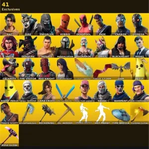 🔥 Fortnite OG Account - 98 skins | Leviathan Axe | OG STW | Travis Scott | Omega | Lara Croft |