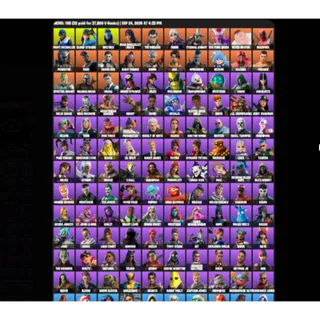 🔥 Price Negotiable - 158 skins  Leviathan axe , Lara croft, Midas, Midas Rex, Raz,, Cloud Striker
