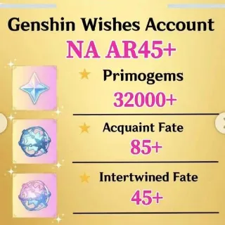 Genshin Impact 32K Primogems AR 45+