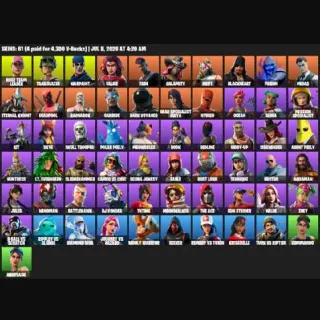🔥 Fortnite Account - 61 Skins | Take The L