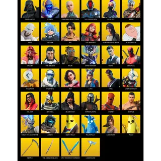 [PC/XBOX] | 134 skins | Lara Croft | Reaper Axe | Darth Vader | Fusion | Paradigm (Reality-659) | The Foundation |  