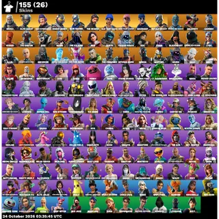 🔥 Fortnite OG Account - 155 Skins | Take The L, Omega, Elite Agent, Rogue Agent, Blue Squire, Rose Team Leader,
