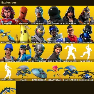 🔥 Fortnite OG Account - 28 skins | Take The L | The Reaper | Elite Agent | Mako | Rogue Agent | Blue Striker