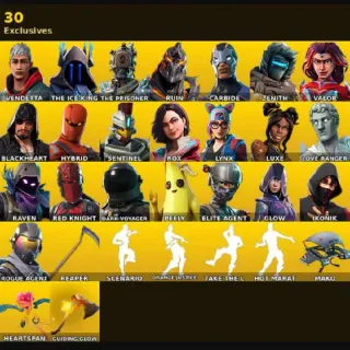 🔥 Fortnite OG Account - 69 skins | Take The L | IKONIK | Elite Agent | Glow | Rogue Agent | Vendetta