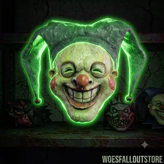 glowing buffoon mask