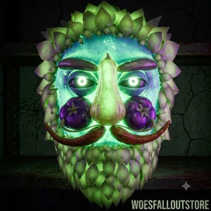Glowing veggie man mask