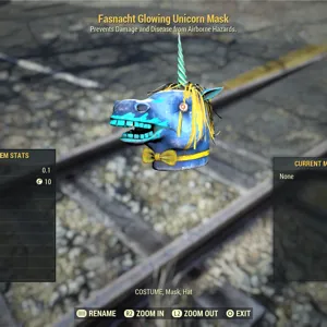 glowing unicorn mask