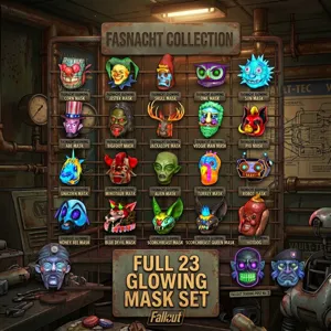 Full 23 glowing mask set