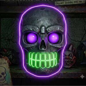 Glowing bonehead mask