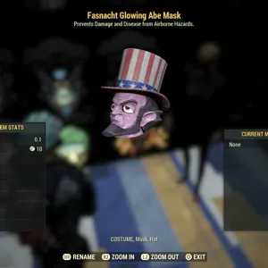 glowing abe mask