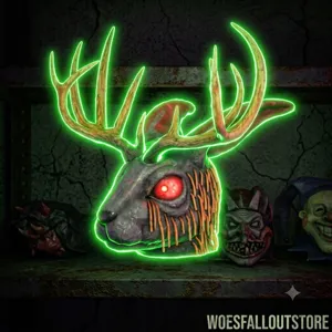 glowing jackalope mask