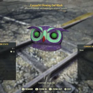 glowing owl mask