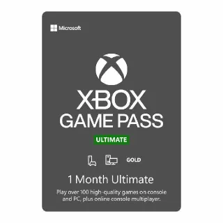 Xbox Game Pass Ultimate 1 Month Membership Code