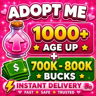 🧪 1000Age-Up Potions + 💵 700K+ Bucks | ✨ ADOPT ME ACCOUNT ✨
