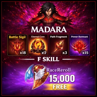 Strongest Shinobi | Madara + F Move + 15K Race Reroll - Sailor Piece