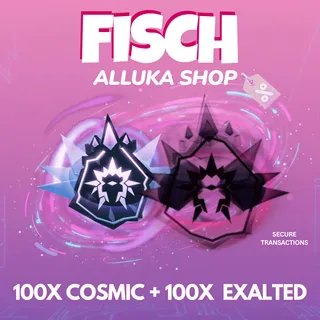 100x Exalted Relic + 100x Cosmic Relic  - Fisch