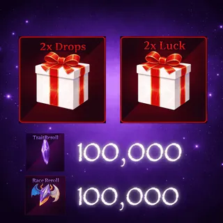 2x Luck Drops + 2x Drops | Free 100k Race + 100k Trait Reroll - Sailor Piece