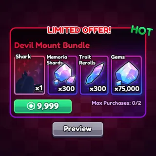 Anime Vanguards - Devil Mount Bundle 