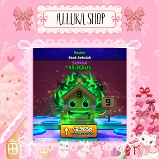 10x $5.3 Qn/S Hacker Esok Sekolah - Escape Tsunami For Brainrot 