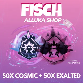 50x Exalted Relic + 50x Cosmic Relic  - Fisch