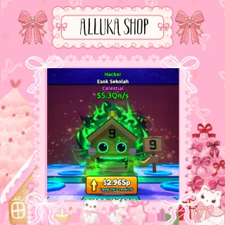 10x $5.3 Qn/S Hacker Esok Sekolah - Escape Tsunami For Brainrot 