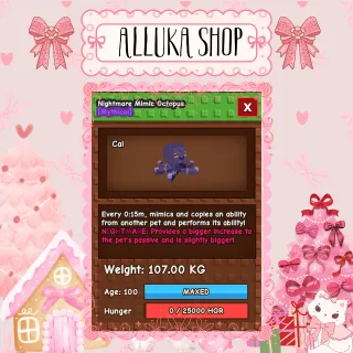 15s Colossal Titanic Nightmare Mimic Octopus