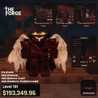 THE FORGE END GAME ACCOUNT [ FULL DEMONITE SET ]