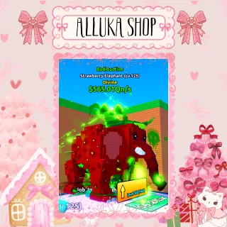 $565.01 Qn/s Radioactive Strawberry Elephant  - Escape Tsunami For Brainrots