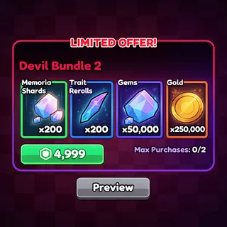 Anime Vanguards - Devil Bundle 2 