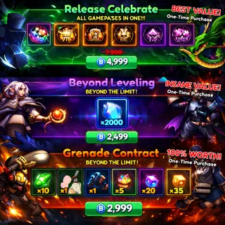 Release Celebrate + Beyond Leveling + Grenade Contract - Anime Tactical Simulator 