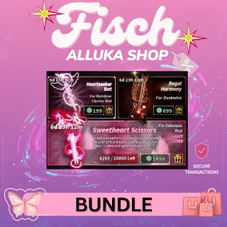 Sweetheart Scissors + Heartseeker Bat + Regal Harmony - Fisch