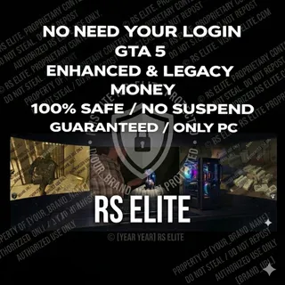 No Need Your Login/GTA 5 Enhanced & Legacy Money/60 Million/100% Safe / No Suspend / Guranteed...