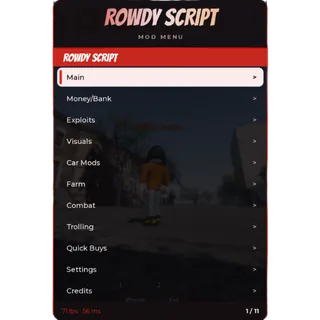 (Tha Bronx 3) Rowdy Script | Premium Mod Menu | Kill Aura, ESP, Fly, Auto-Farm | KeyAuth Protected