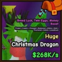 [EVENT EXCLUSIVE] Huge Christmas Dragon 268k/s | Catch and Tame