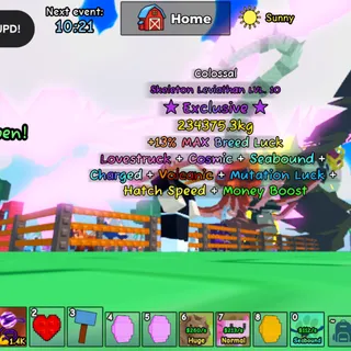 Colossal Skeleton Leviathan 234k KG (0.5% Exclusive Drop) | Catch and Tame