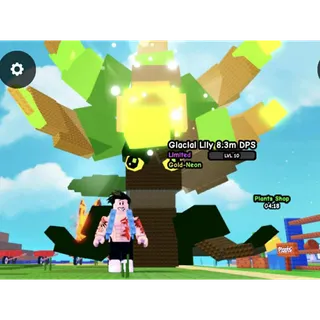 HUGE GOLD-NEON GLACIAL LILY 8.3M DPS | PLANTS VS BRAINROTS