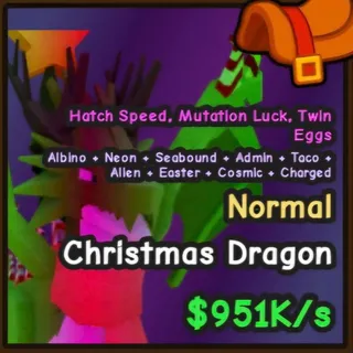 951k/s Christmas Dragon - Catch and Tame