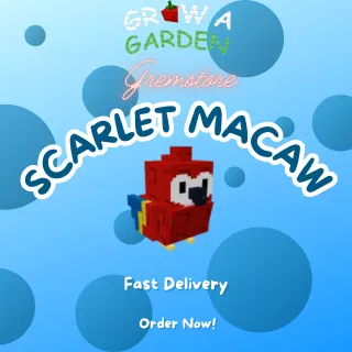 3x Scarlet Macaw (Legendary) - Grow A Garden