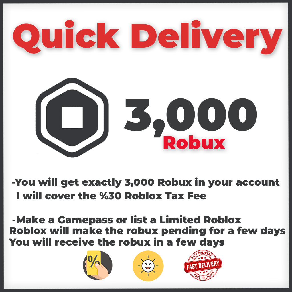 Robux  3 000x - Game Items - Gameflip