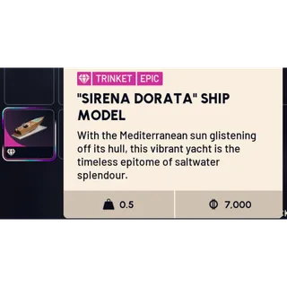 sirena dorata ship model