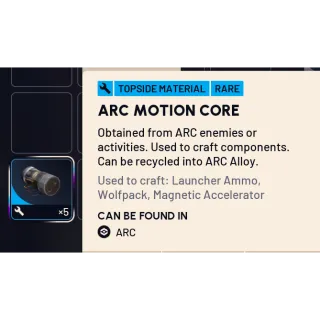 arc motion core x50 