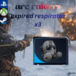 expired respirator x3