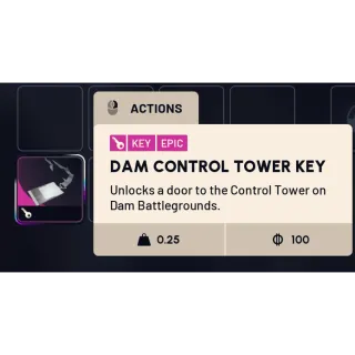 dam control tower key x1